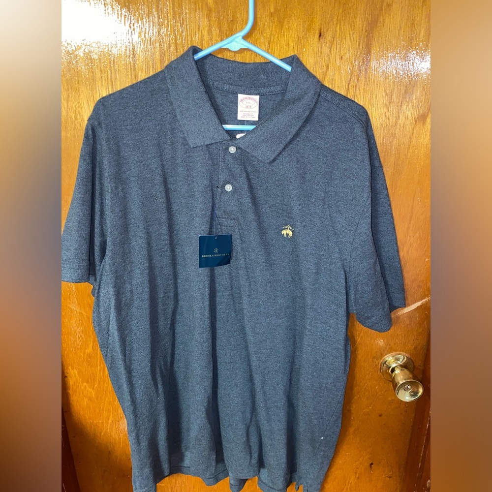 Brooks Brothers Golden Fleece Polo in Gray NWT XXL